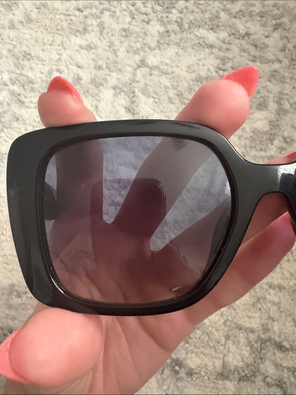Coach square black oversized sunglesses - Picture 6 of 6